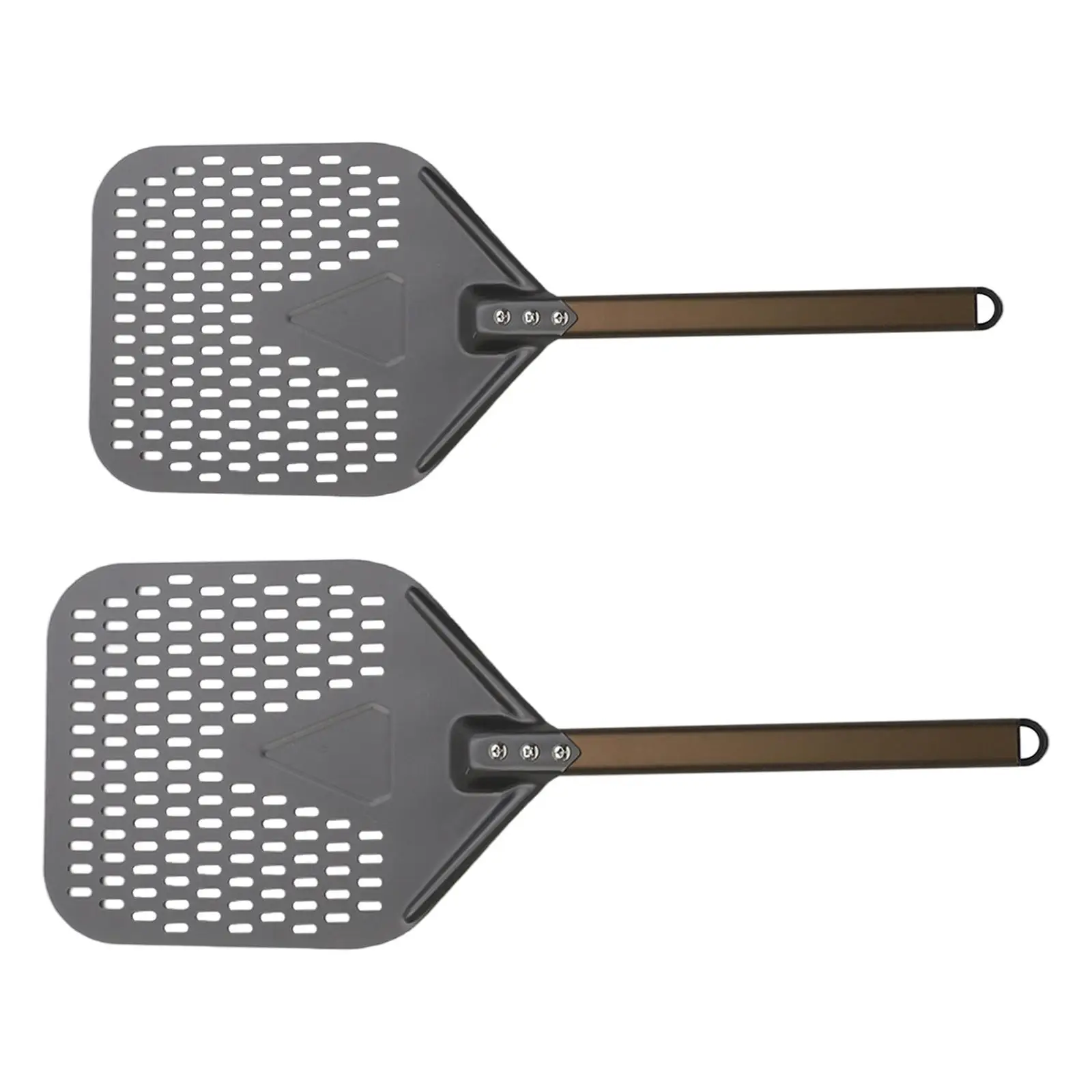 Aluminum Alloy Turning Pizza Peel with Long Handle Pizza Paddle Pizza Shovel for Kitchen Home Restaurants Ovens Baking Tool