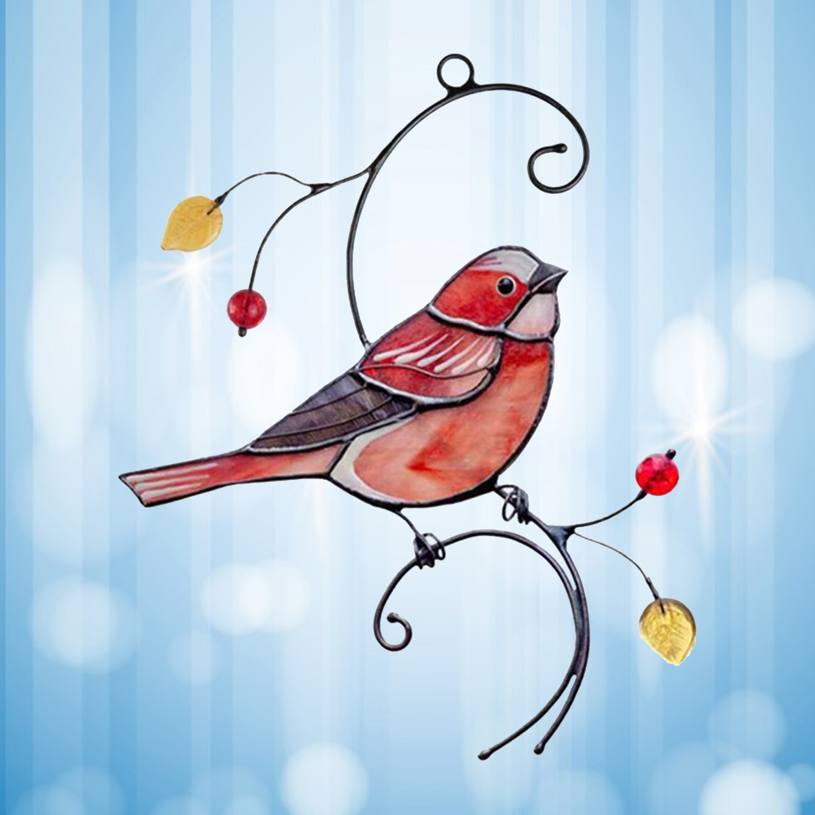 Premium Metal Keepsake Ornament Birds  Window Tree ing Pendant Home Decoration Party Accessories