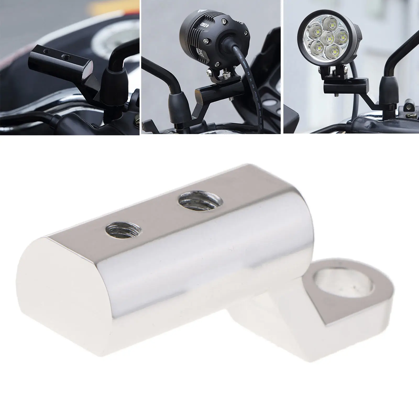  Motorcycle Rearview Mirror Expander Bracket Adapter Holder Mount
