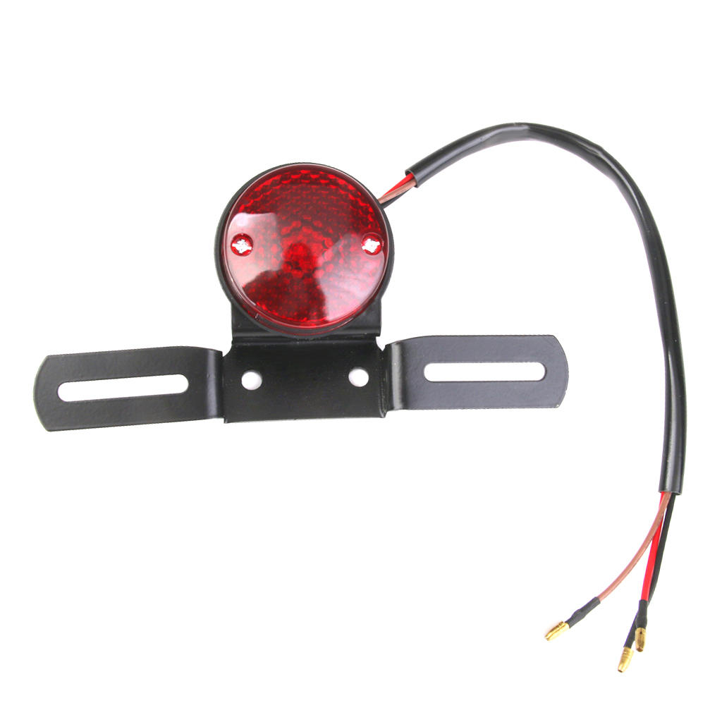 Motorcycle Motor Brake Tail Rear Light Plate Holder For  Most Motorcycle Street Biker Cruiser/Chopper Dirt Bike ATV DC 12V