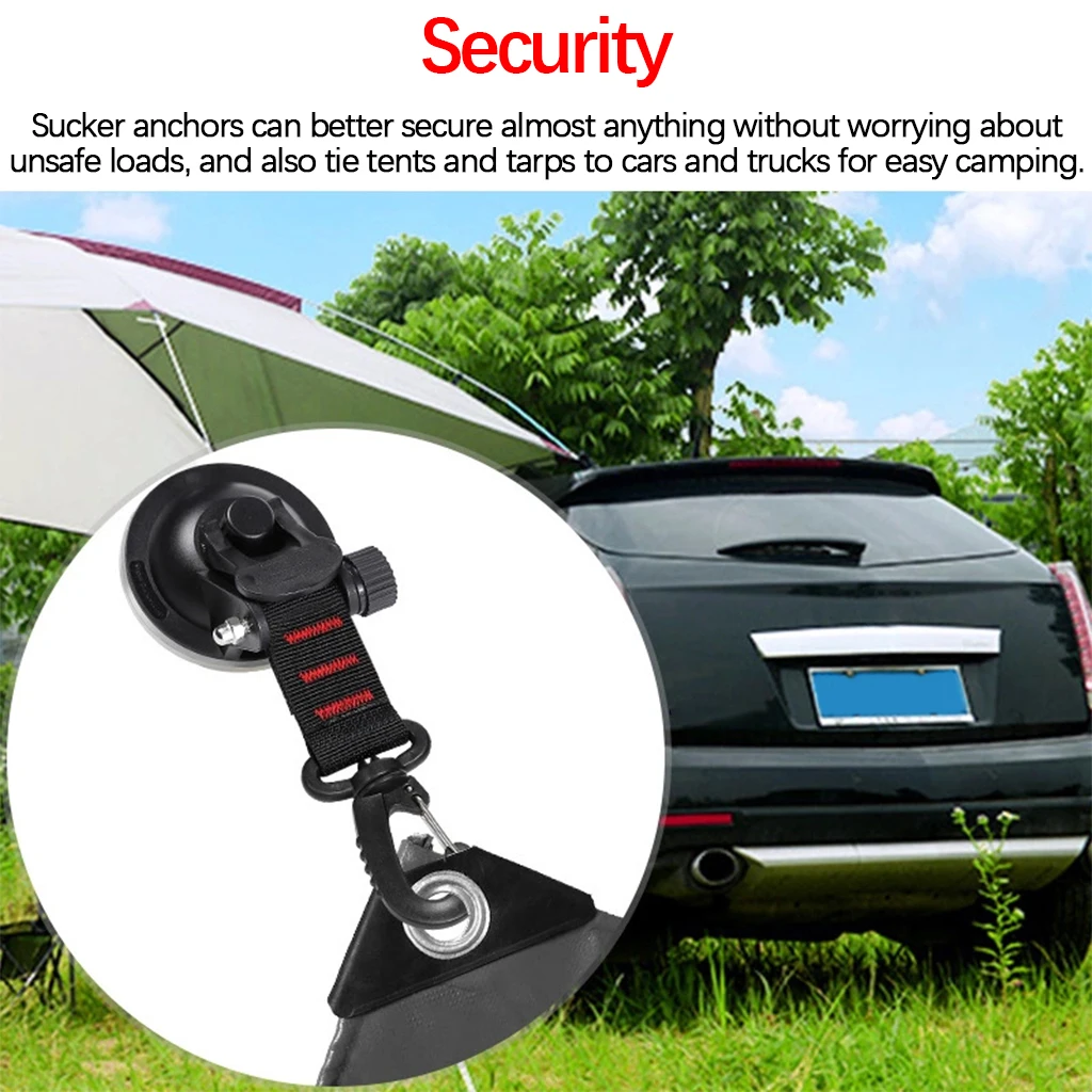 Heavy Duty Max 10 kg Car Boat Camping Suction Cup Anchor with Hook, Wall Mount