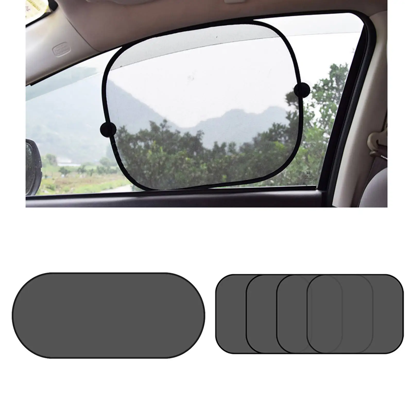 Car Sunshade Cover Protect Kids Pets Interior Accessories Back Seat Windshield Sun Shade Sun Visor Protector Fits for Car Van
