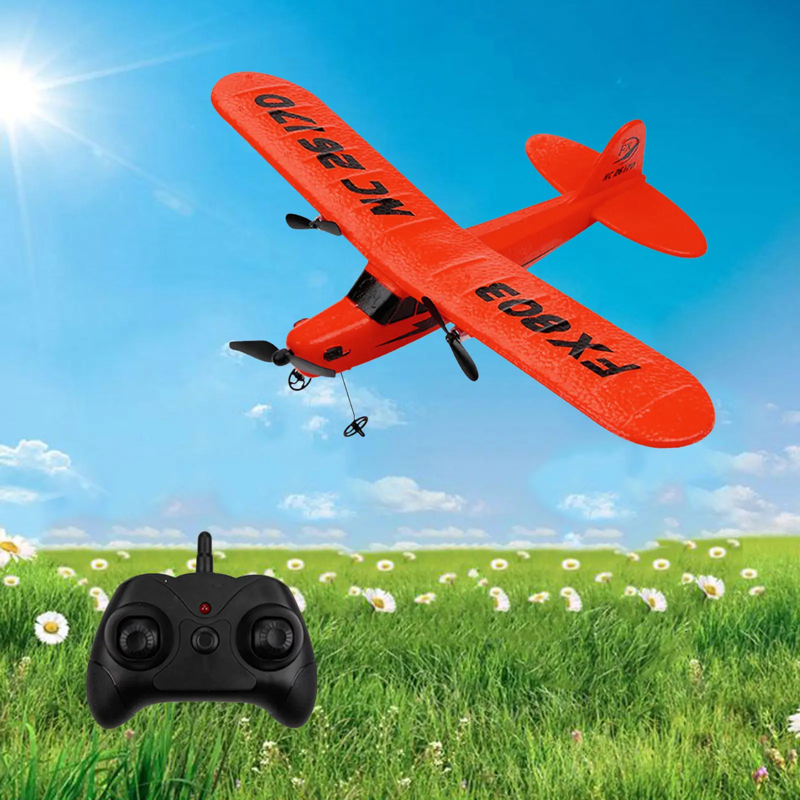 RC Plane, 2.4G Remote Control Airplane Foam Hand RC Aircraft Glider, DIY Kit Toys for Kids Beginners