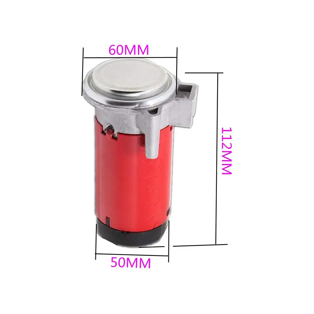 Air Horn Compressor 12V with Hose Chromed Heavy Duty Horn Motor Air Pump for Any Vehicle Bicycles Trucks Loud Trumpet Machine