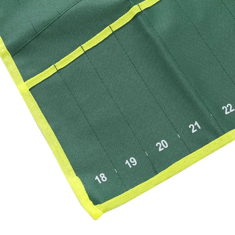A2UD 25 Pockets Durable Canvas Spanner Wrench Tool Roll Up Storage Bag tool bags for sale