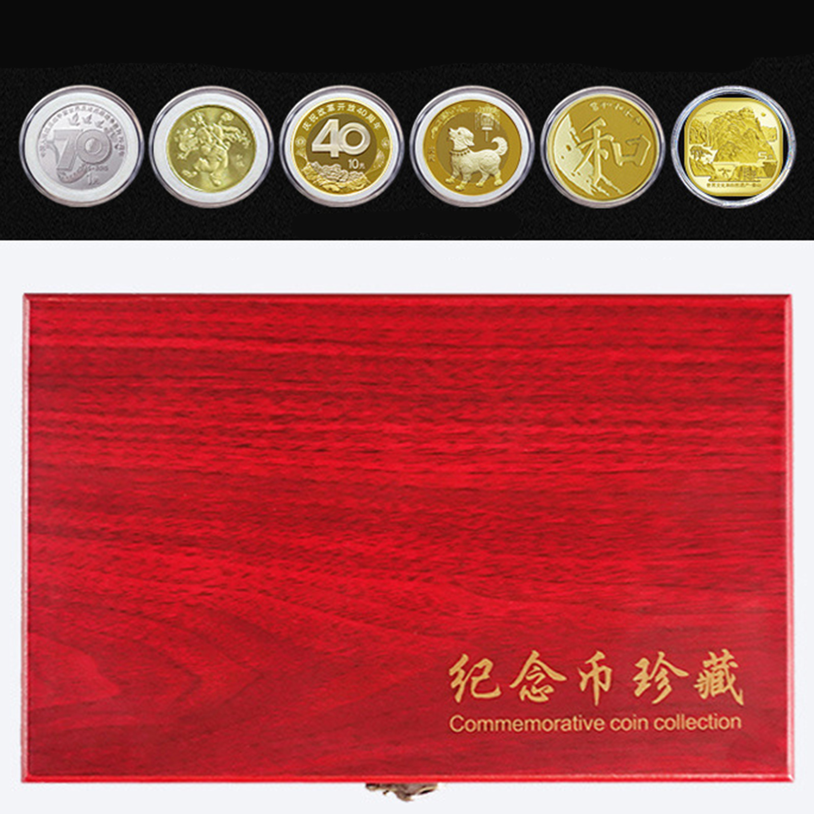 Coin Holder50 Pieces Collection Collection Box Decorative Display Case for Coins / Medals 20/25/27/30MM