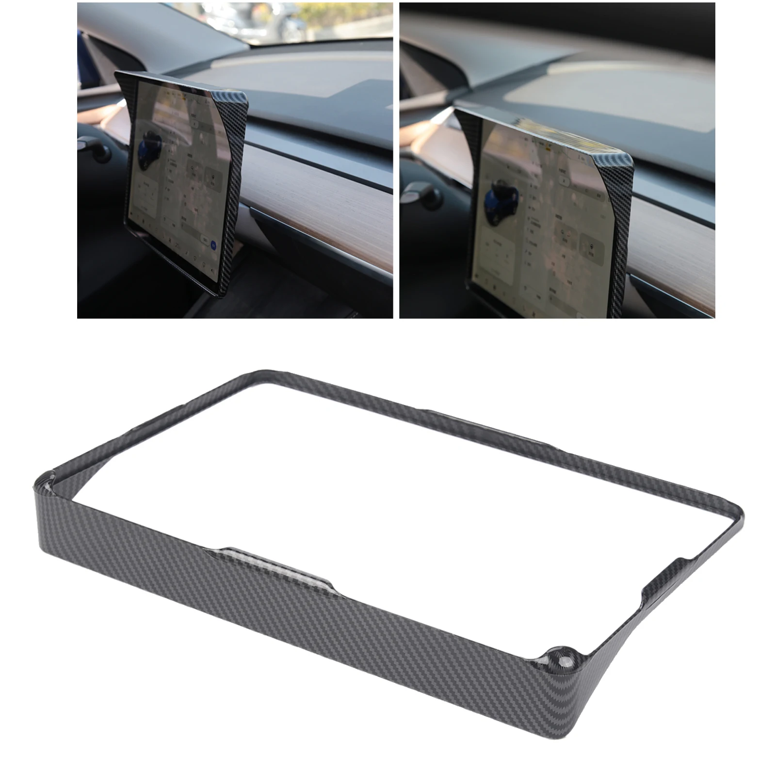 ABS Durable Interior Screen Protection Protector Sunshade Car Modification Accessories Supplies for Tesla Model 3 Y Touchscreen