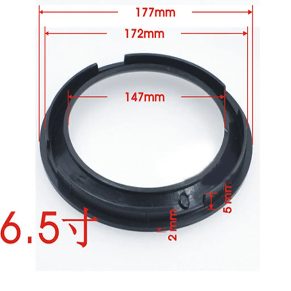 6.5 Inch Speaker Grills Cover Case for Speaker Mounting Home Audio DIY 177mm Outer Diameter Black