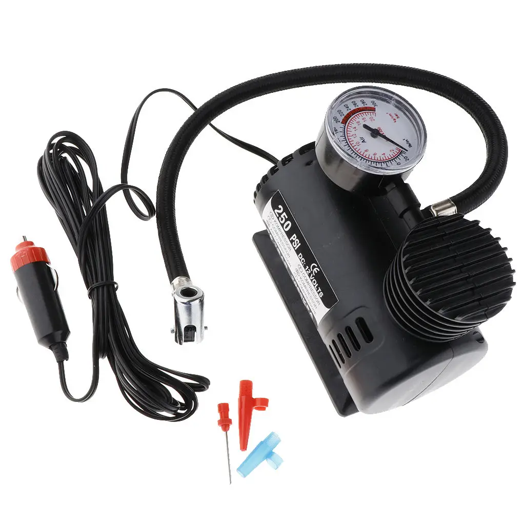 Portable Electric Mini 12V Air Compressor Pump Car Tyre Tire Inflator 300PSI Motorcycles Inflatable Pump