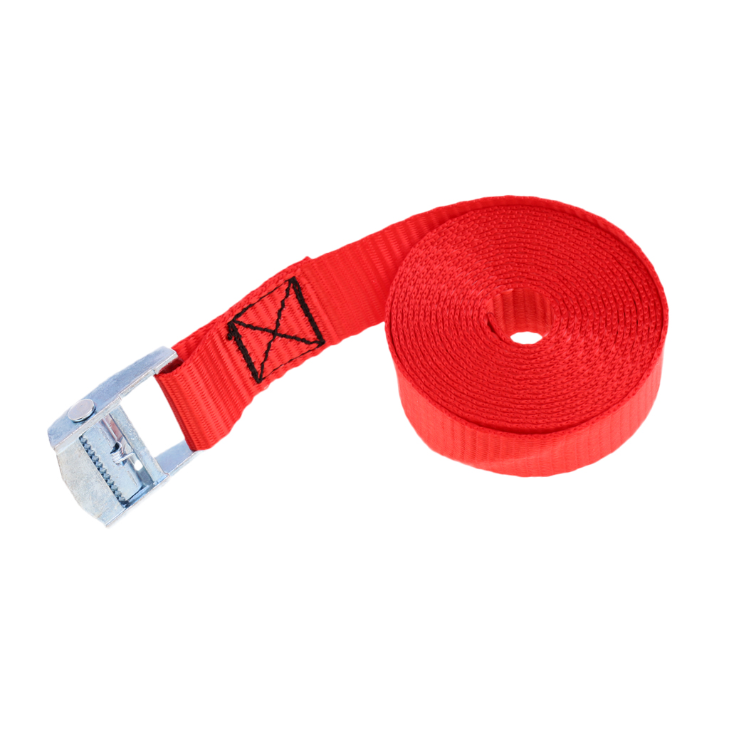Heavy Duty Metal Cam-locking Buckle Tie Down Straps Strong Polyester Lashing