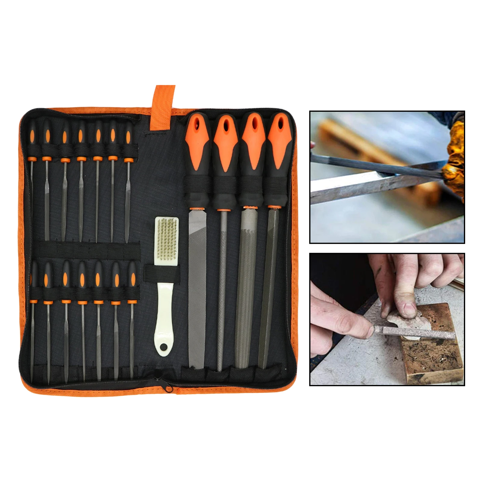 19Pcs Forged Steel File Set Needle Files for Woodwork Metalwork Leathercraft