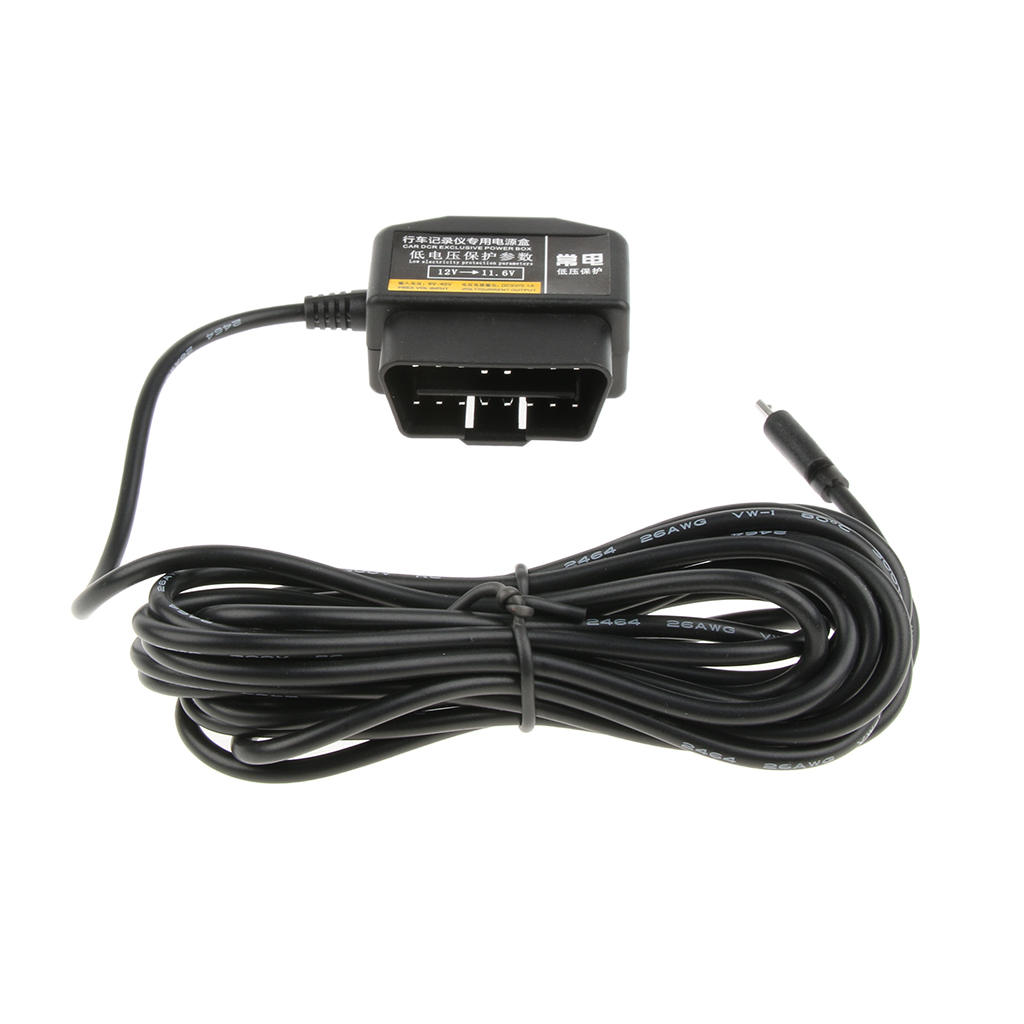 Cheap Car  Cam Hardwire Kits 12V/36V to 5V Recorder Power Adapter  Cable for DVR GPS 3.5 Meters