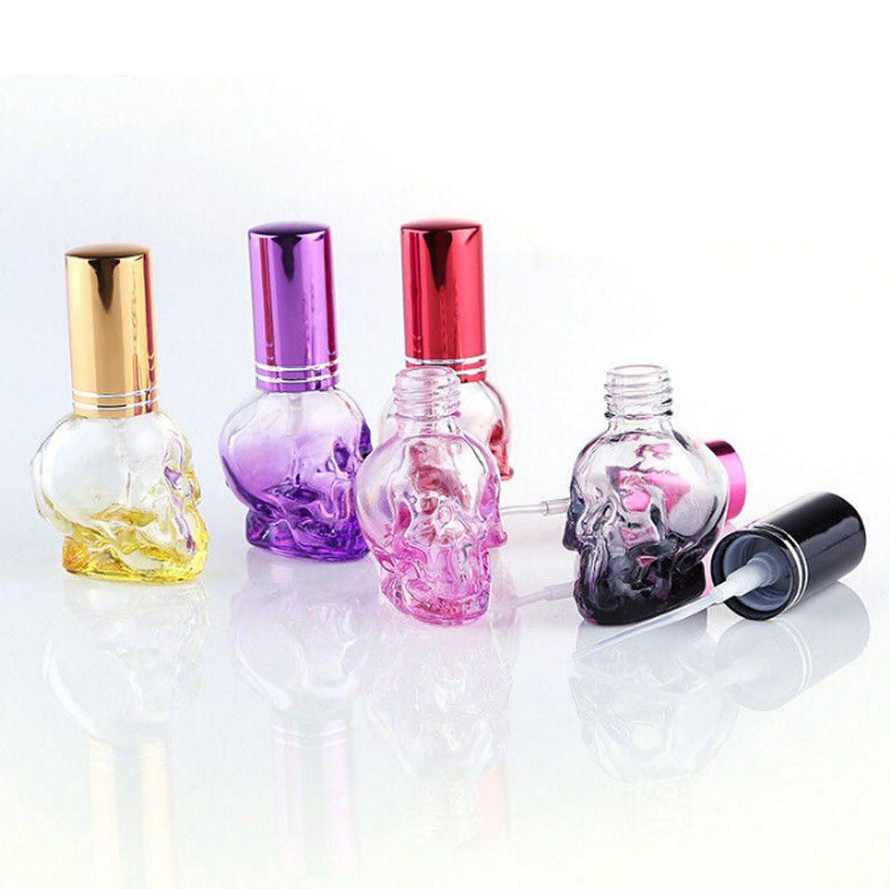 Best of 1PC Skull Shape Refillable Portable Empty Glass Perfume Bottle Travel Mini Charm Press Spray Parfum Bottles Gothic Style Reviews & Tips - Image 4