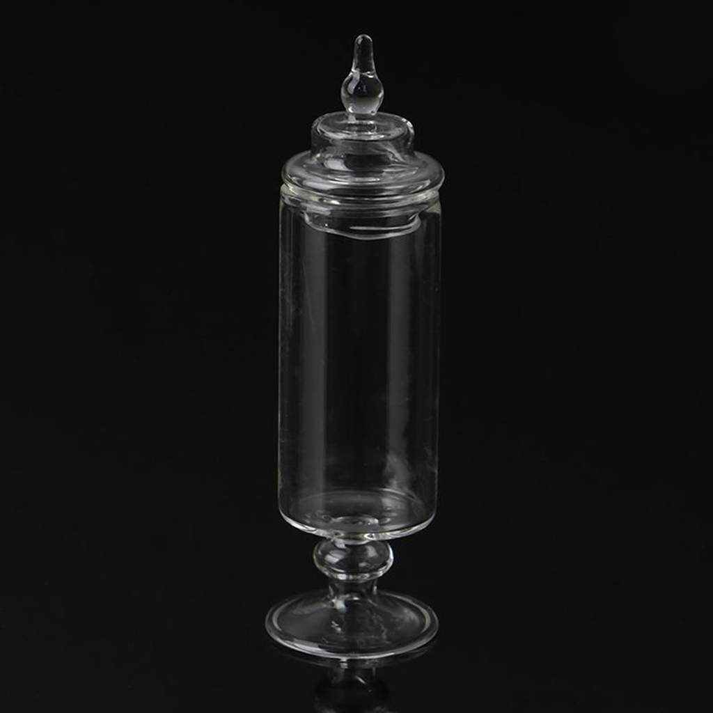 1:12 Scale Dollhouse Storage Jar with Lid, for Doll House Bedroom, Shop, Store Decoration
