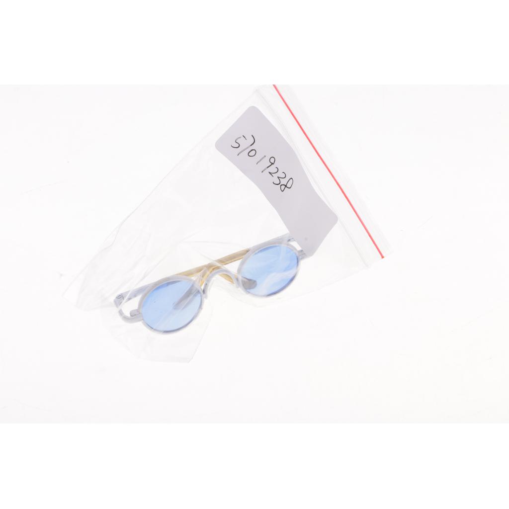 Pair of Fashion Retro Hippy Round Glasses Eyewear Eyeglasses for 1/3 BJD SD AS DZ MSD YOSD White