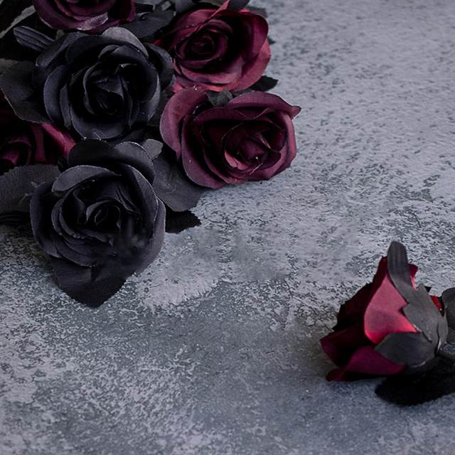 Gothic Black Rose Artificial Flowers Simulation Flowers Valentine Gift