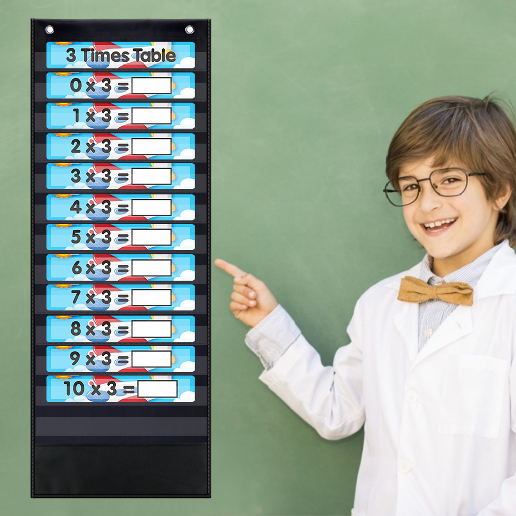 Reusable Multiplication Table Poster Math Charts Teaching Aid Classroom Home for Children