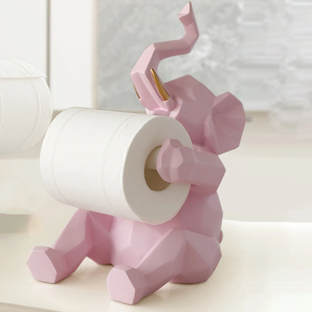 Statue Decorative Toilet Paper Holder Lavatory Living Room Table Counter Tissue Paper Roll Stand Organizer Dispenser Decor