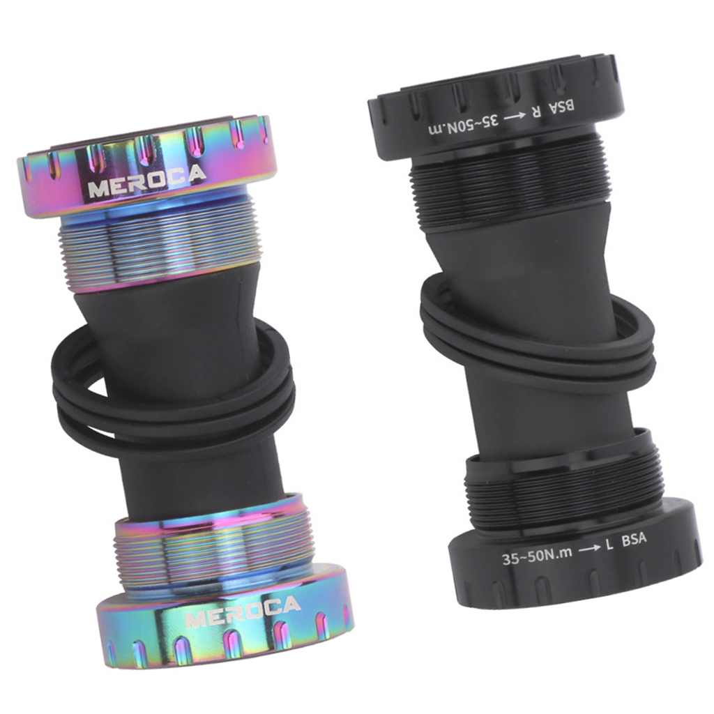 Ultralight Bike Bottom Bracket MTB Road Bike Threaded Integrative Crankset Sealed Bearings BB for 68-73mm Bottom Bracket Shell