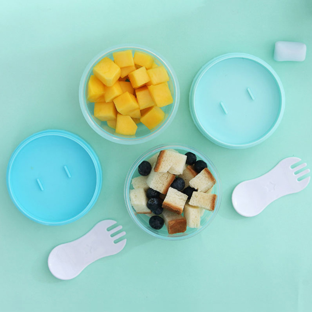 Portable Baby Food Storage Box Essential Cereal Solid Color Infant Milk