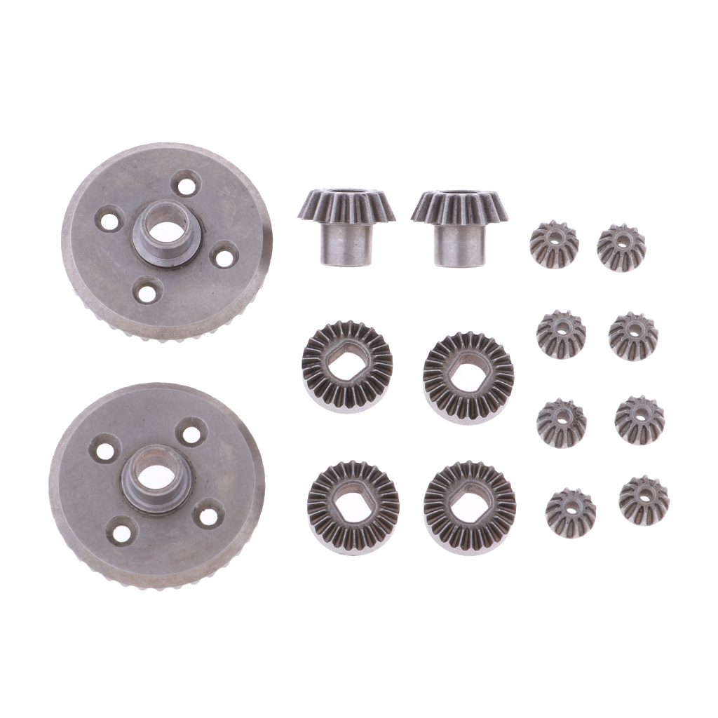 Set Steel Diff Differential Main Metal Spur Gears Pinions for WLtoys A949 A959 A969 A979 184012 1/18 RC Car