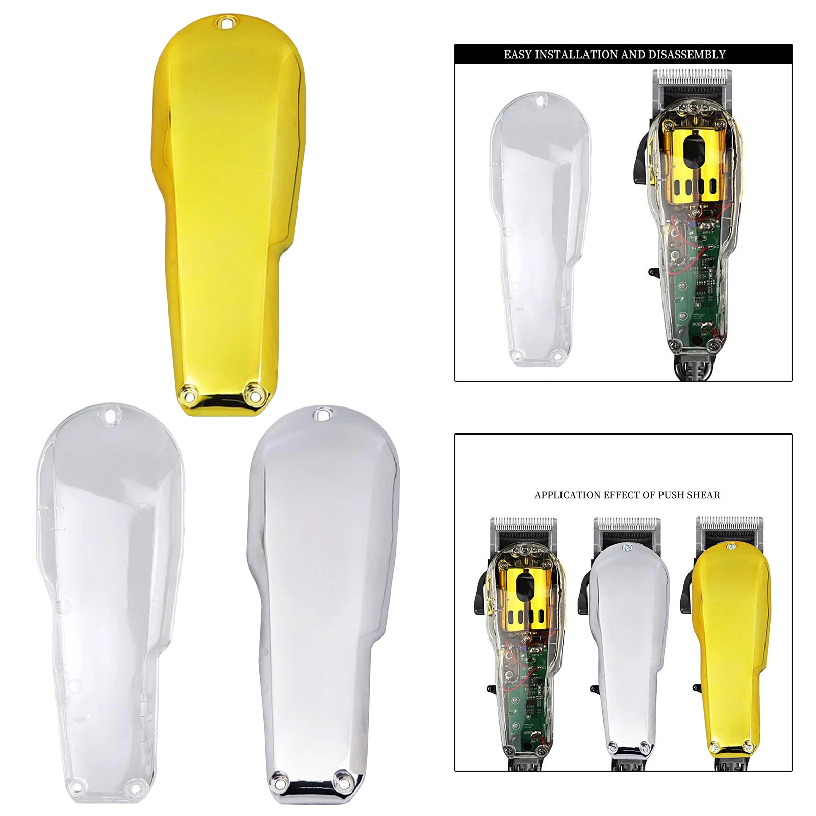 DIY Front Housing Transparent Cover Case for Wahl 8147 Cordless Hair Clipper