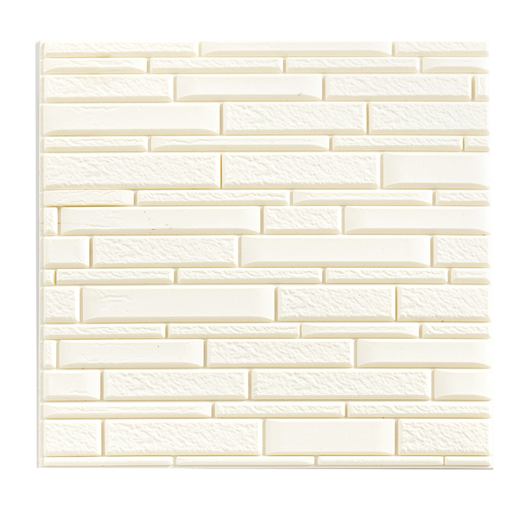 PE Foam 3D Tile Brick Waterproof Panels Wall Sticker Self Adhesive Wallpaper