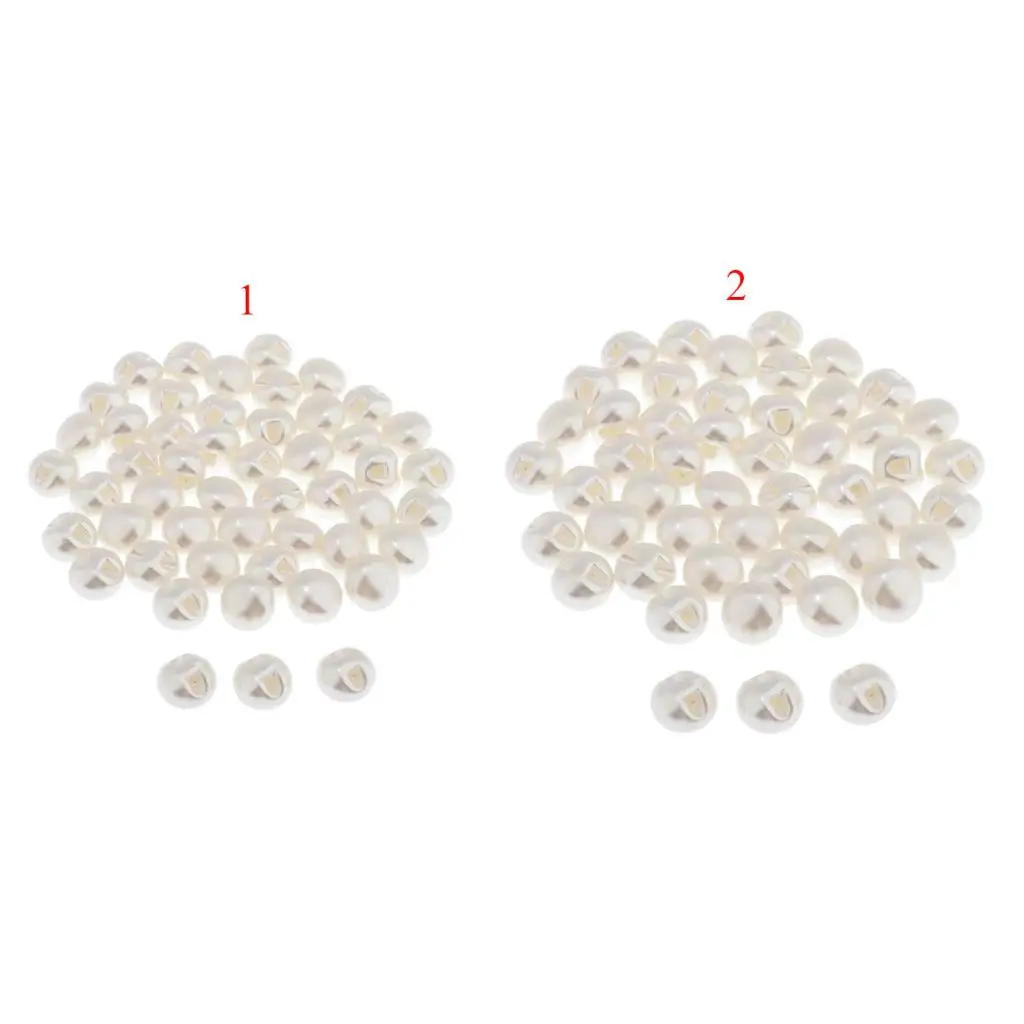 100 Pcs Plastic Bead Sew Shank Buttons for Shirt Dress Crafts Bulk