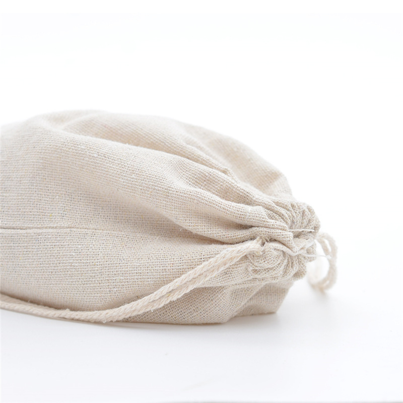 10 teile/los Jute Baumwolle Leinen Kordelzug Schmuck Geschenk Box Verpackung Beutel Display für Kleinigkeiten Lagerung Tasche Zubehör 30x40cm – Detail 4