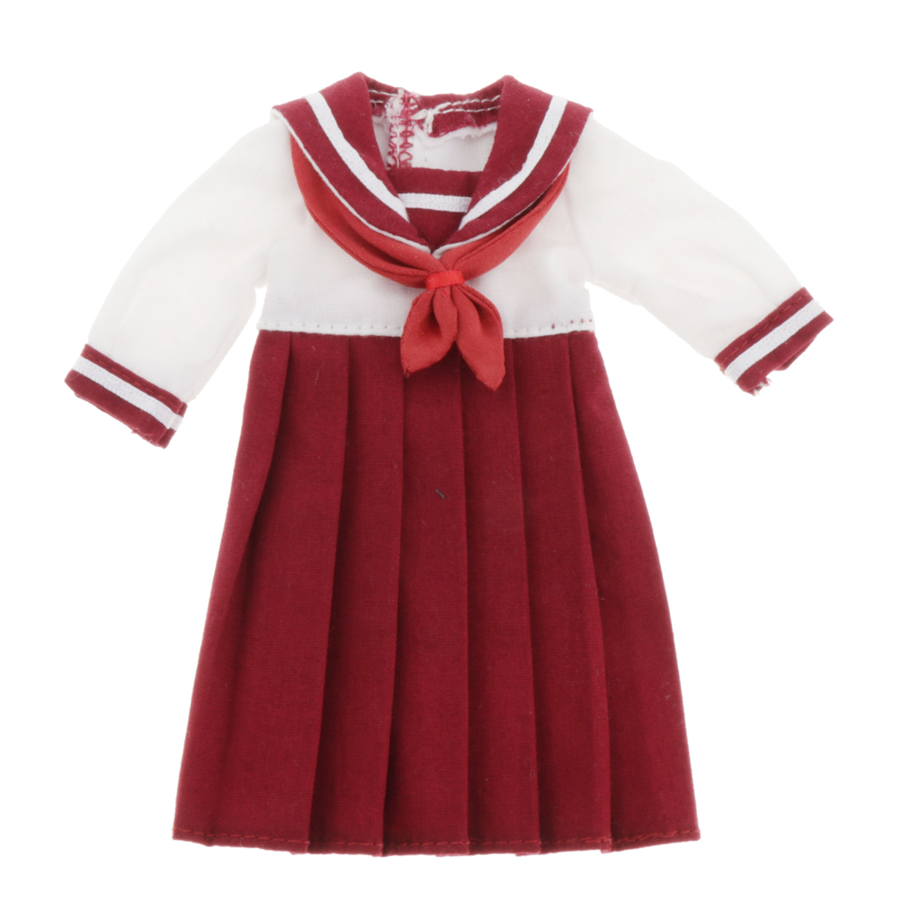 Pleated School Uniform Skirt for 1/6 Blythe BJD Dolls Outfits Accessory
