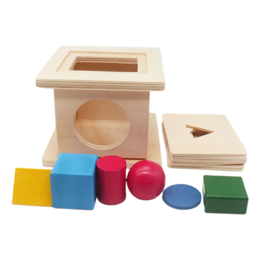 Boxed Shaped Matching Game Toys 6 In 1 Shape Sorter Kids Color Cognitive Development Toy