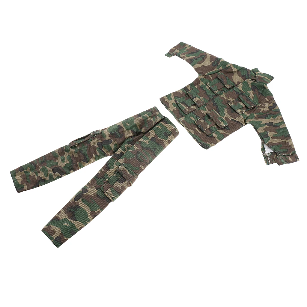 1:6 Soldier Camouflage Uniforms Clothing for 12" Action Figure Accessories 