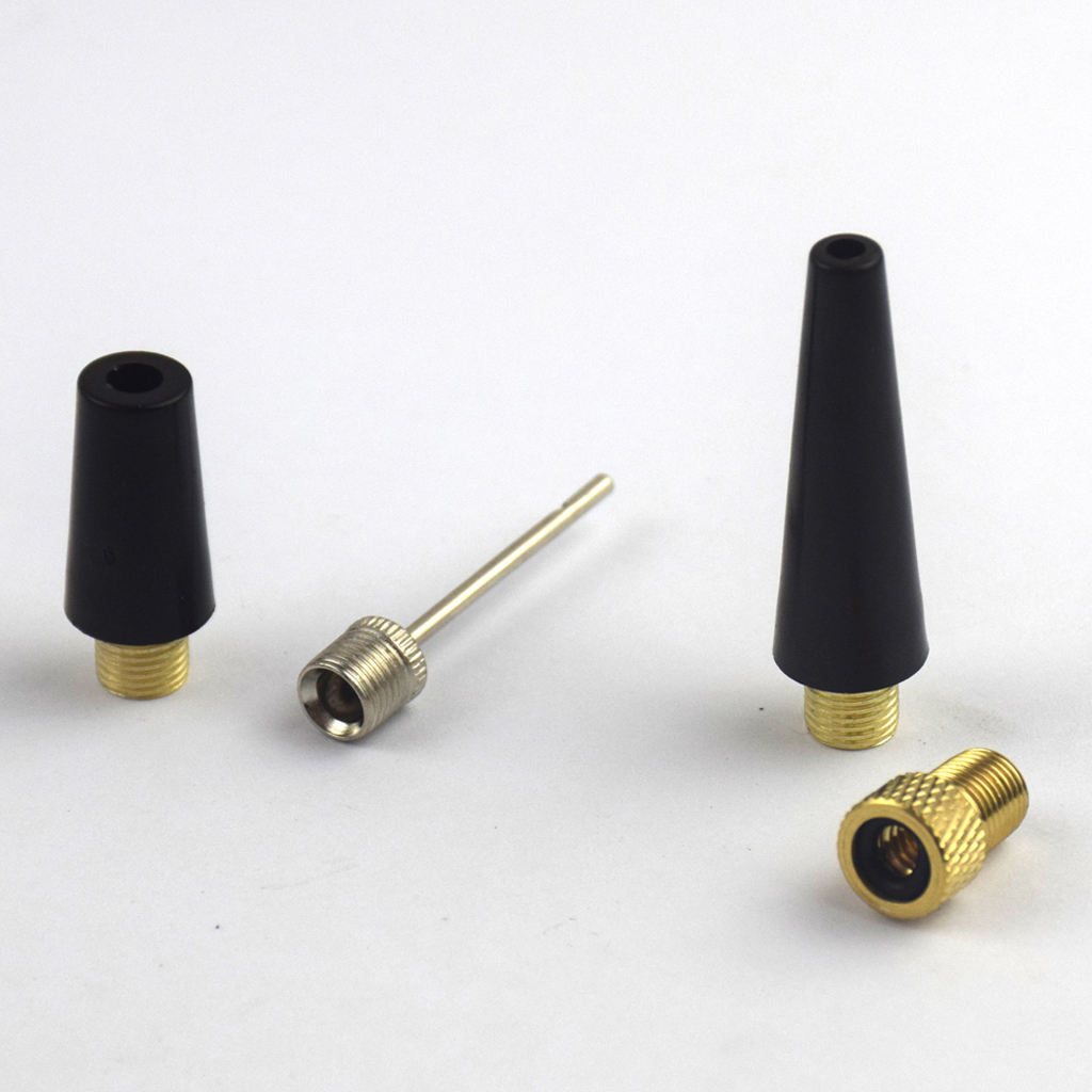 Brass Pump Valve Adapter Bicycle Ball Basketball Inflate  Nozzle