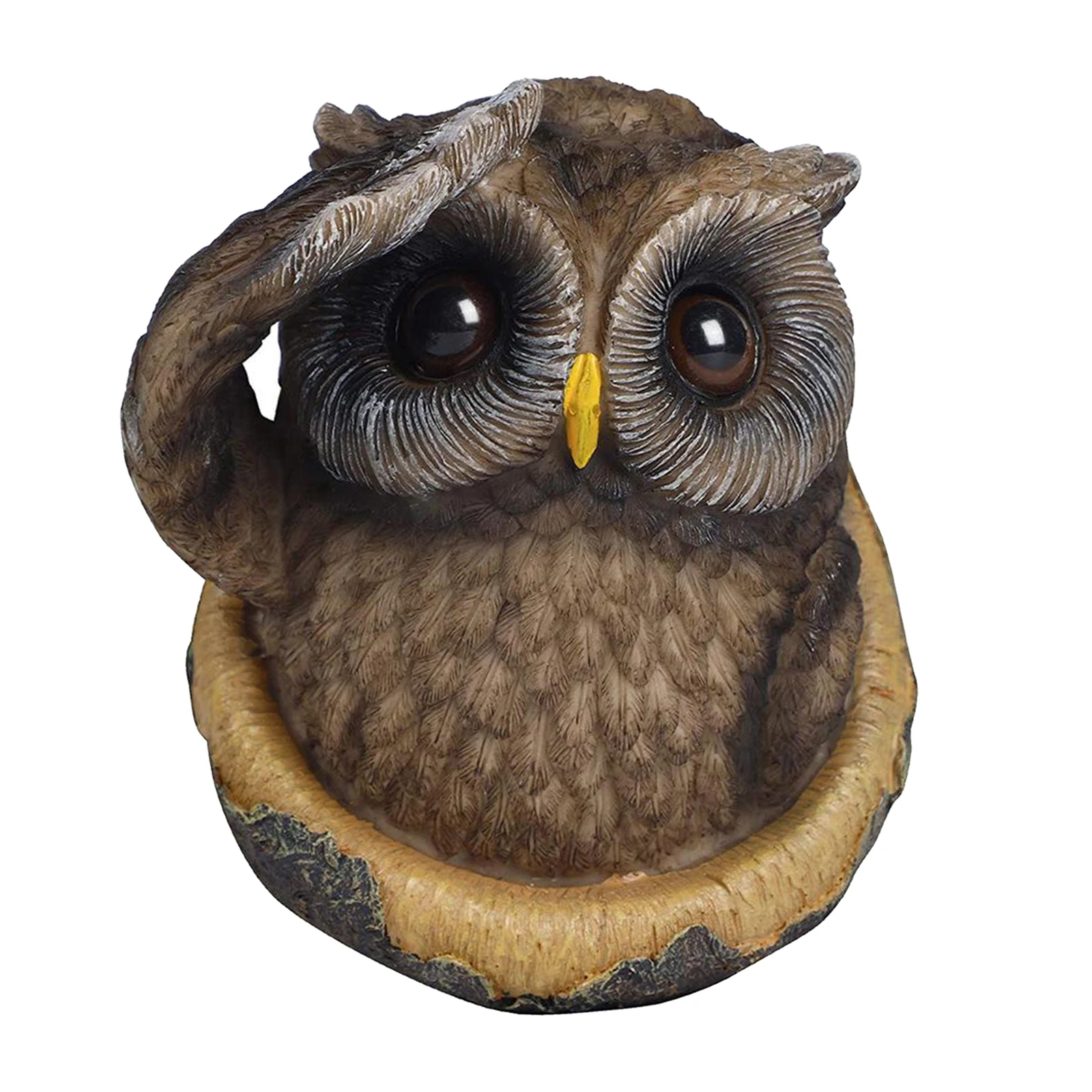 Owl Tree Hugger Outdoor Decorative Figurine ing on Tree Warming Gifts