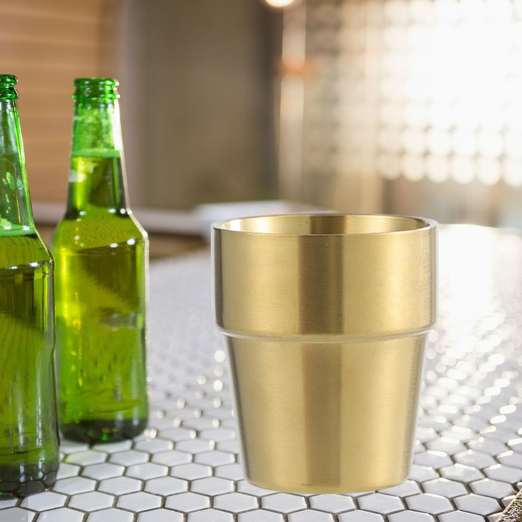 300ml Stainless Steel Travel Unbreakable Beer Mug Shatterproof Ice Water Beverage Wine Drinks Cup Tumbler Cup Party Beer Mugs
