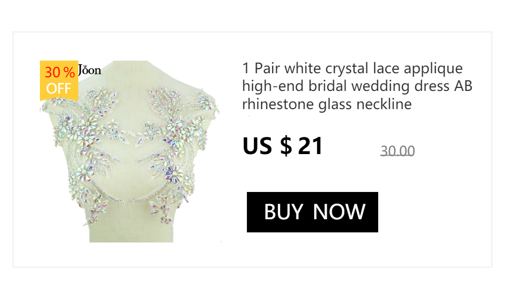 6,5 * 4,7 Zoll fünfblättriger Kristallausschnitt zum Aufnähen, Strassverzierung für Hochzeitskleid, Rock, blinkende Kleidungszubehör YL013 – Detail 1