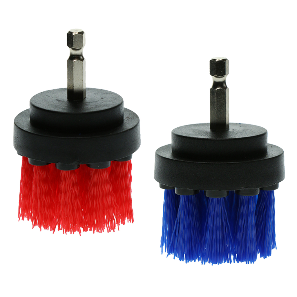 2x Cleaning Drill Attachment Brush Cleaner Tool for Bathroom Sink 2 inch