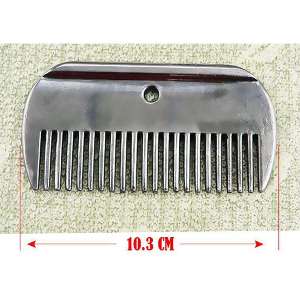 Stainless Steel Mane Comb, Tail Comb for Horses, Horse Grooming Comb