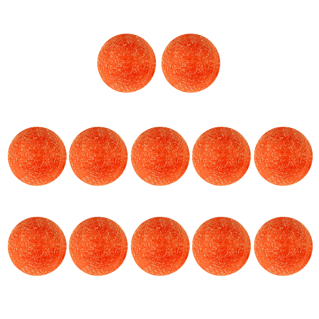 Tournament Orange Matte Table Foosball Balls 36mm Regulation Size, Set Of 12
