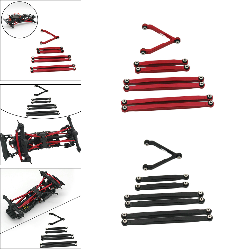 7x RC Aluminum Link Set for Axial SCX24 AXI90081 Model Crawler Buggy Car Upgrade Parts