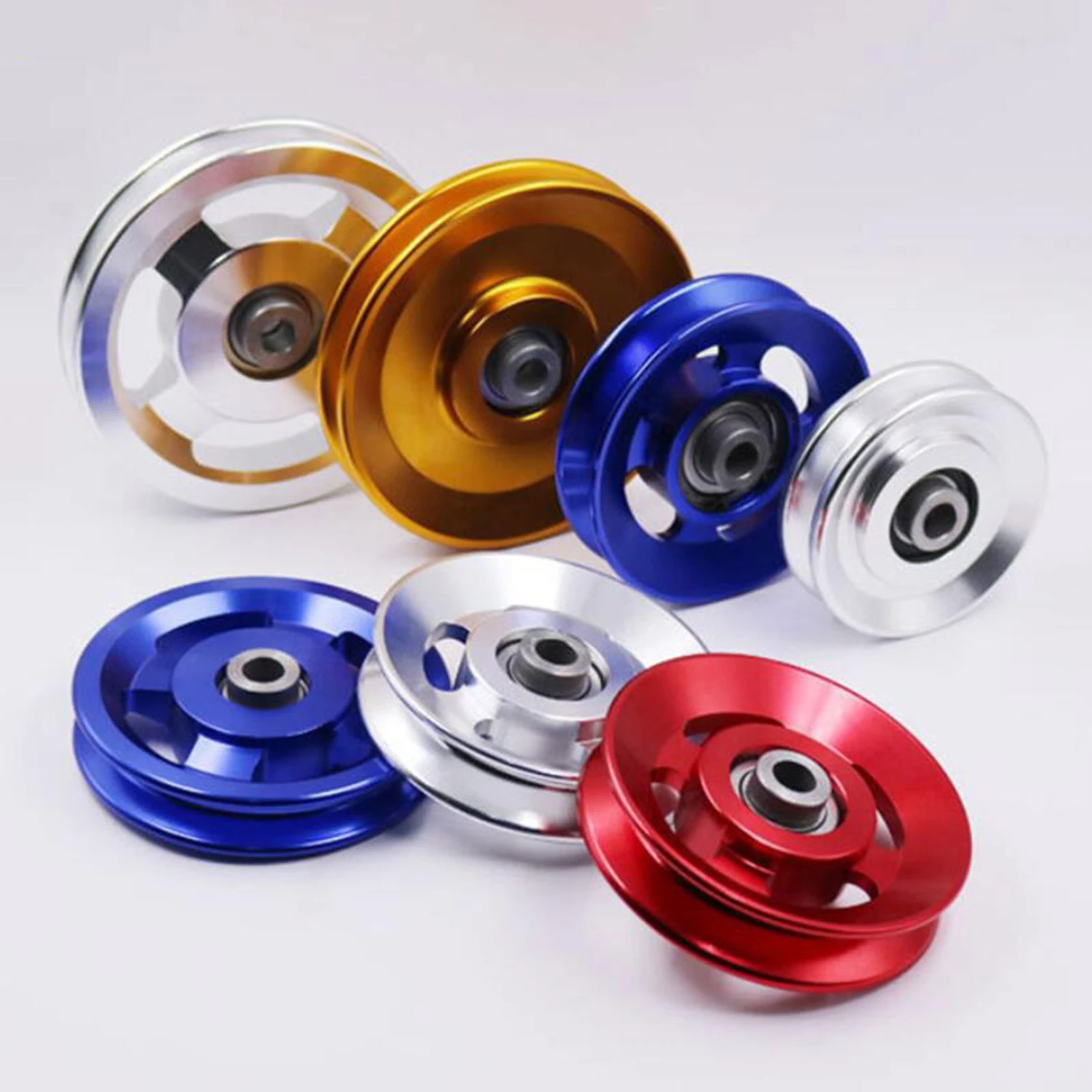 Colcolo Universal Aluminium Alloy Bearing Pulley Wheel Gym Accessory for Fitness Equipment 