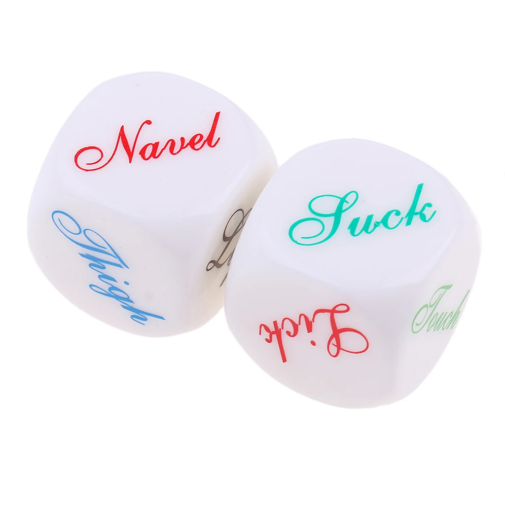 2pcs 6 Sided Luminous Adult Dice Toys Couple Foreplay Game Intensify Desire Party Date Night Adult Product Dices