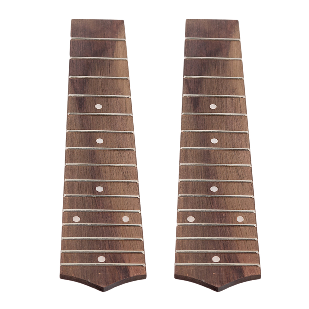 Pack of 2 21'' Soprano Ukulele Uke 15-Fret Fretboard Fingerboard 21.5cm