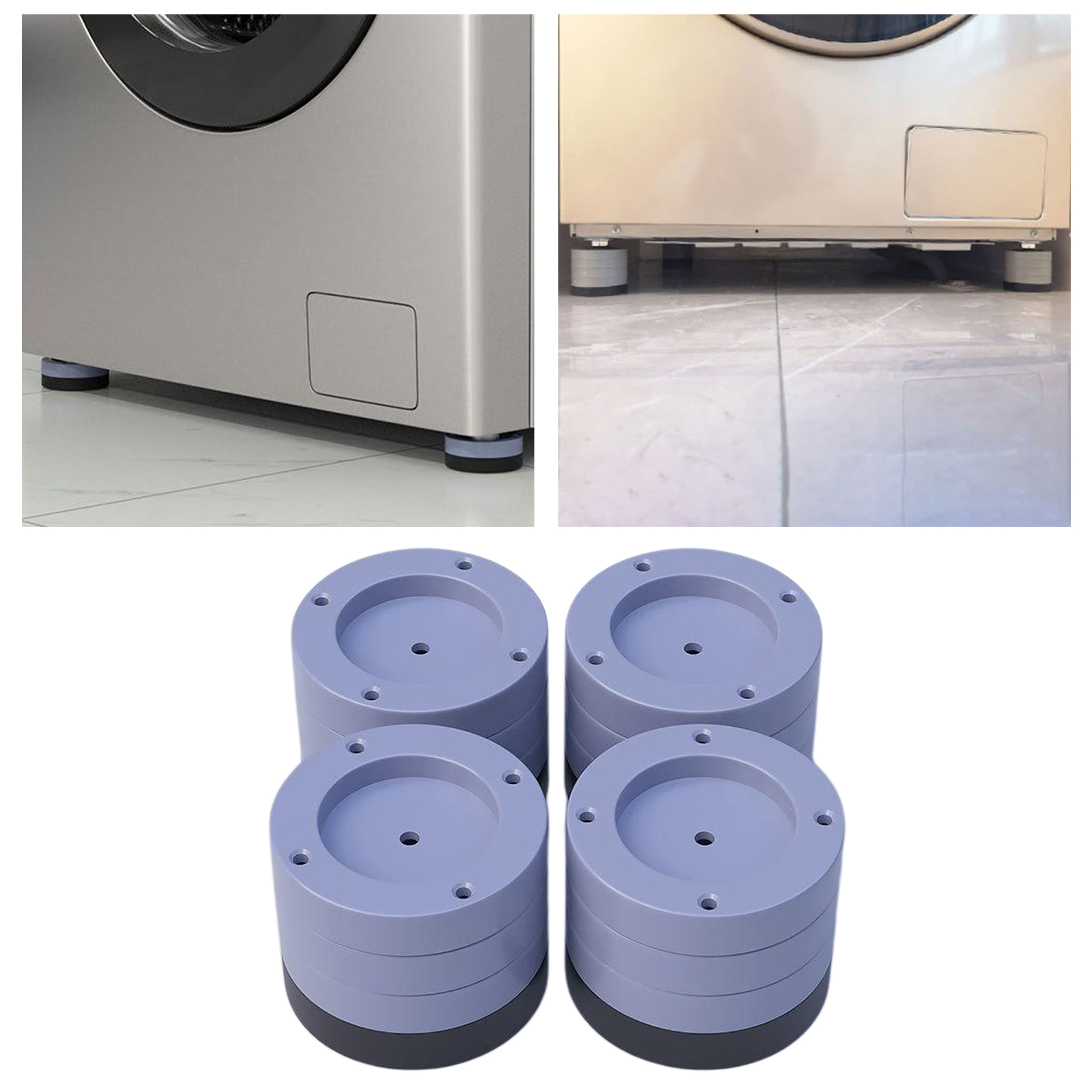 4x Anti- Washing Machine Shock Anti Vibration Feet Pads Washer Mat