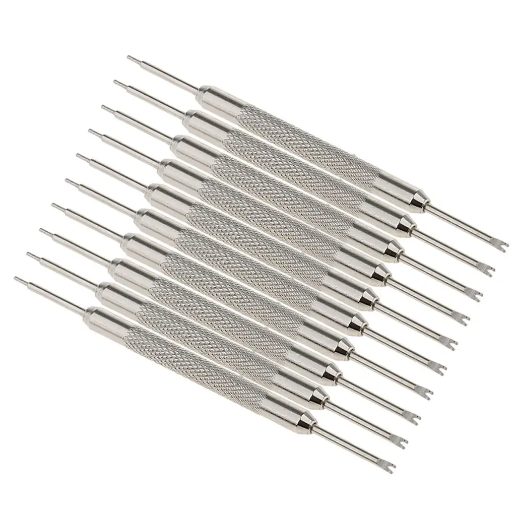 10pcs Watch Band Double-End Spring Bar Case Opener Pin Remover Repair Tool