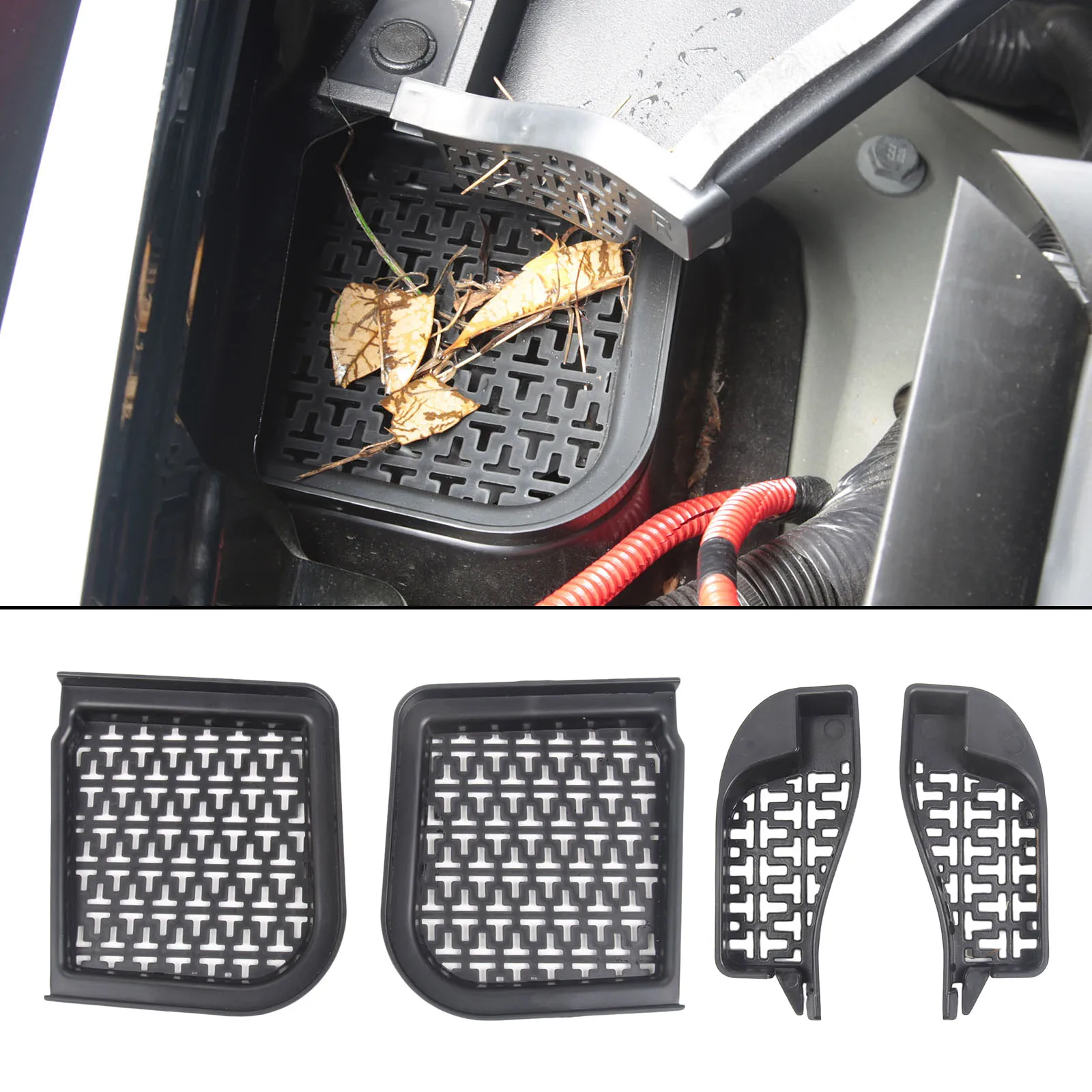 Filter Element Screen Replace Parts Protection Cover Filter Screen Fit for Tesla Model Y ABS Plastic Prevent clogging