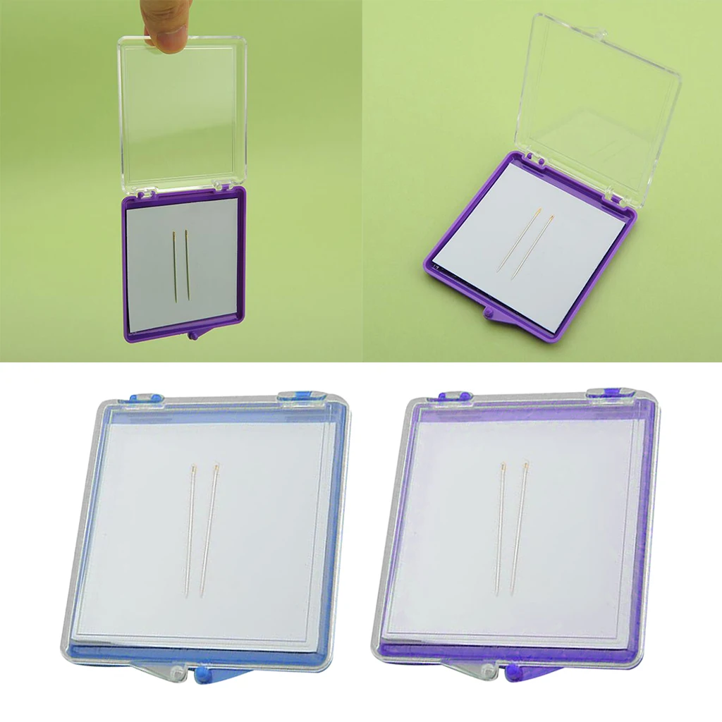 Lid Magnetic Sewing Pin Cushion Home Needle Pincushion Sewing Storage Box