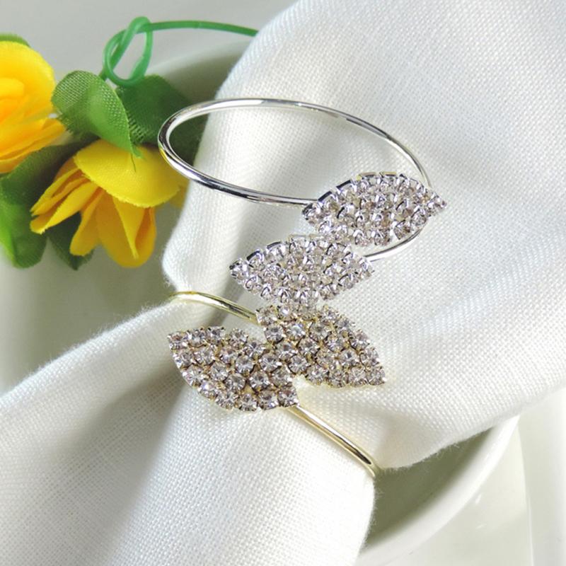 1//12 PCS Serviette Napkin Rings Holder Buckle Wedding Dinner Towel Party Table