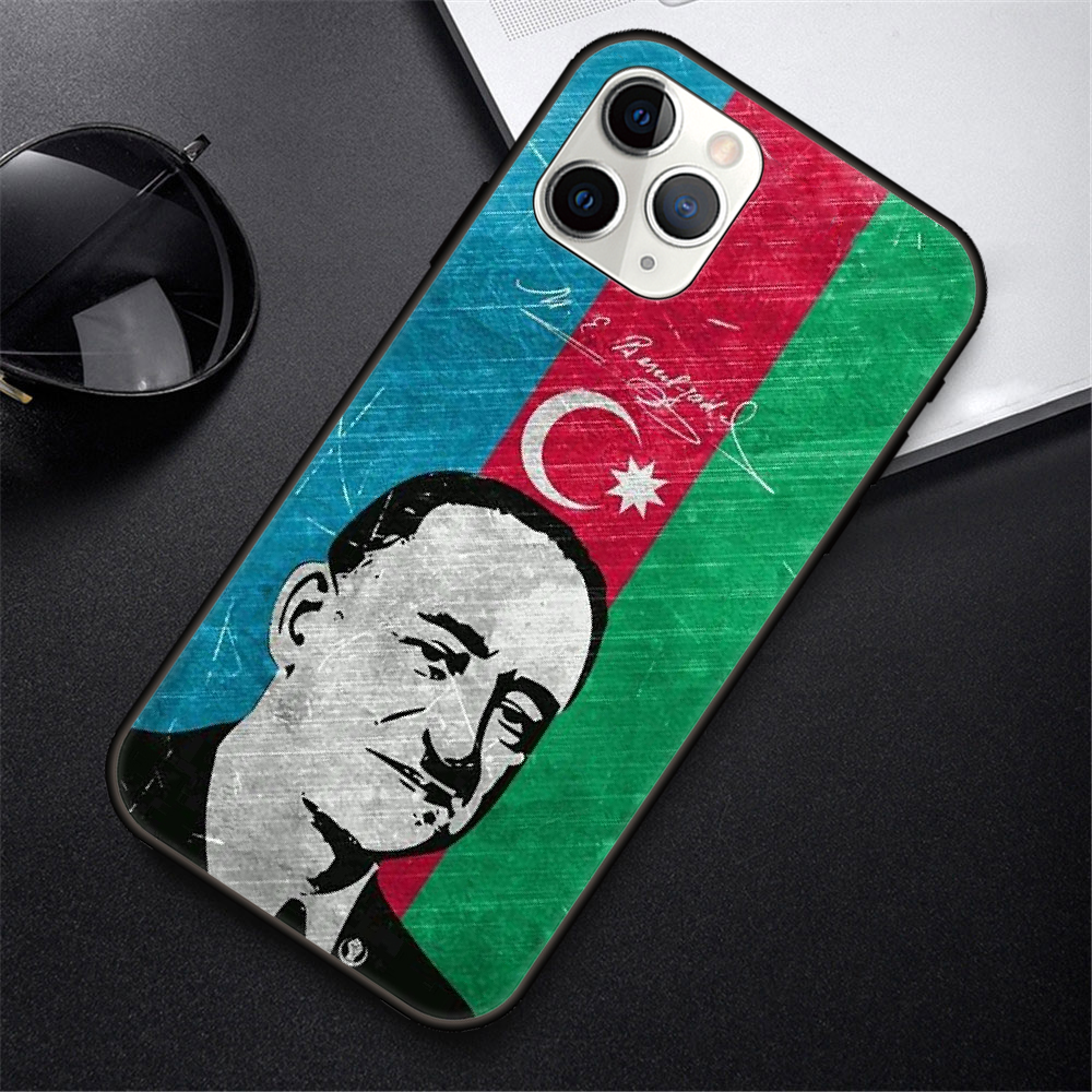 iphone 11 phone case Phone Case For IPhone 12 Mini 11 Pro XR X MAX SE XS 5 6 6S 7 8 E Plus Black Cover Coque Fashion Prime Azerbaijan buta flag cheap iphone xr cases