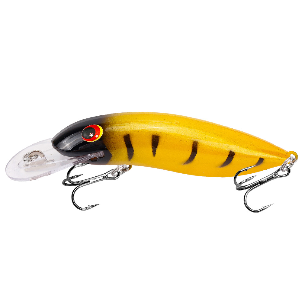 1 stücke Minnow Angeln Locken 10,5 cm 13,4g Schwimm Crankbait Fest Künstliche Köder Hecht Bass Trout Tiefe Wasser Wobbler angelgerät – Detail 10